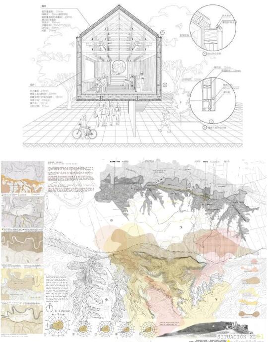 作品集線稿風(fēng)圖紙
