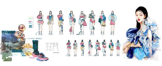 邱同學(xué)服裝設(shè)計(jì)創(chuàng)作過程
