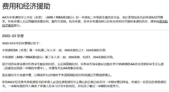 AA建筑聯(lián)盟學院本科生留學學費
