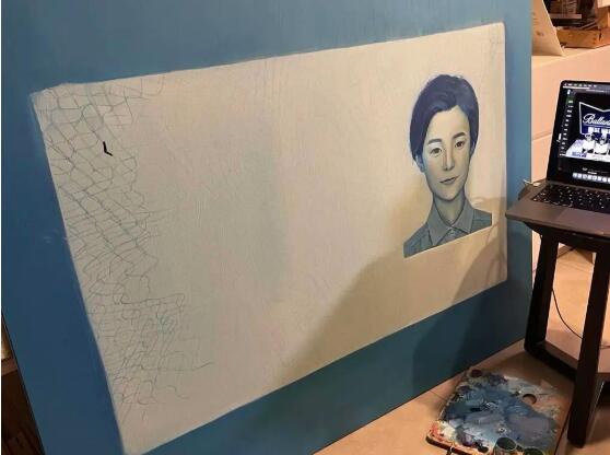 趙同學(xué)純藝術(shù)作品創(chuàng)作過程圖